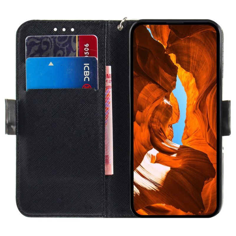 Flip Cover Realme 12 / 12x 5g Vred Panda Med Rem