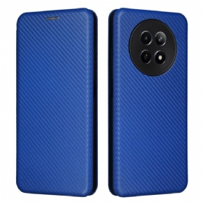 Læder Cover Realme 12 / 12x 5g Telefon Etui Kulfiber