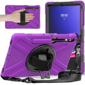 Cover Samsung Galaxy Tab S9 Fe Plus Modstandsdygtig Støtte Og Skulderrem