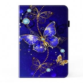 Etui Til Samsung Galaxy Tab S9 Fe Plus Diamantsommerfugl