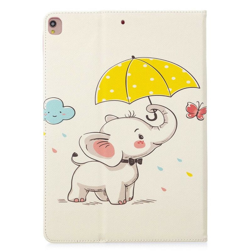 Etui iPad 10.2" (2020) (2019) / Air 10.5" / Pro 10.5" Elefant I Regnen