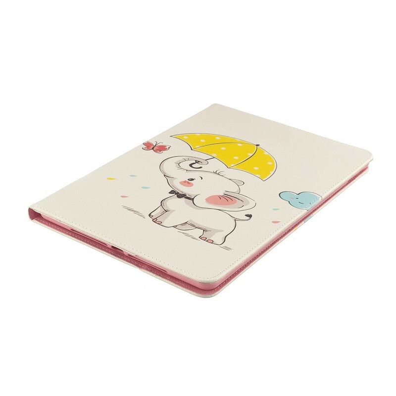 Etui iPad 10.2" (2020) (2019) / Air 10.5" / Pro 10.5" Elefant I Regnen