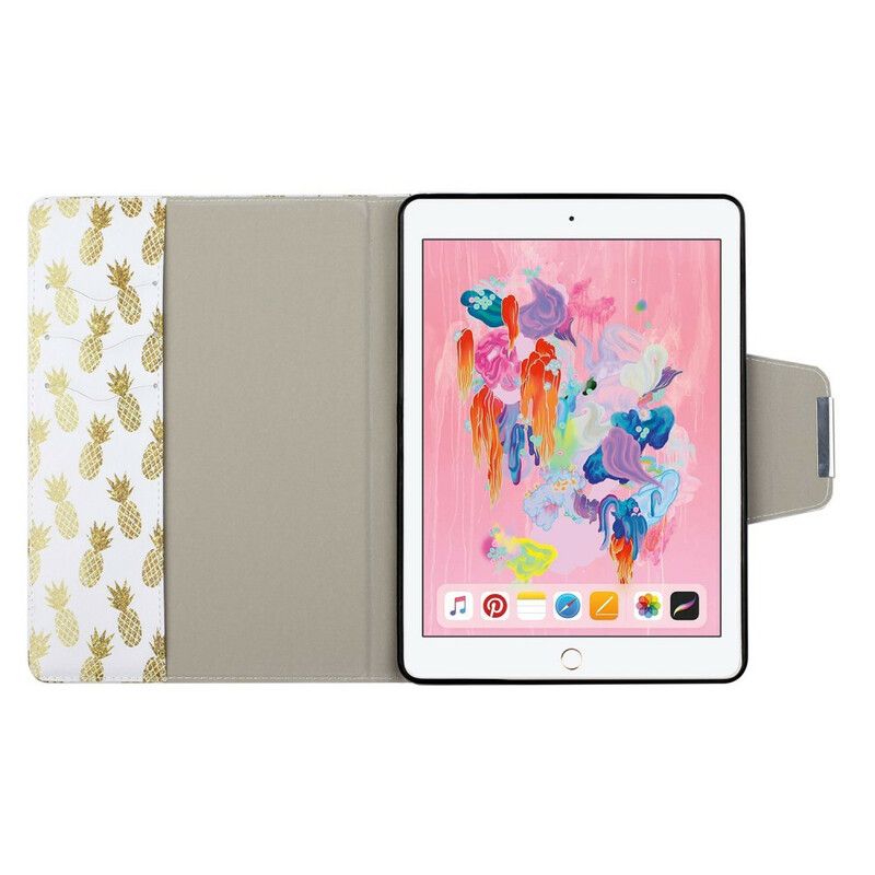 Flip Cover iPad 10.2" (2020) (2019) / Air 10.5" / Pro 10.5" Ananas