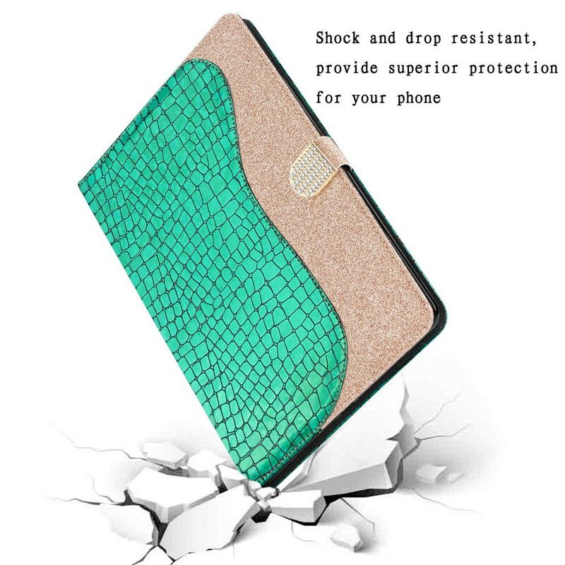 Flip Cover iPad 10.2" (2020) (2019) / Air 10.5" / Pro 10.5" Croc Glitter