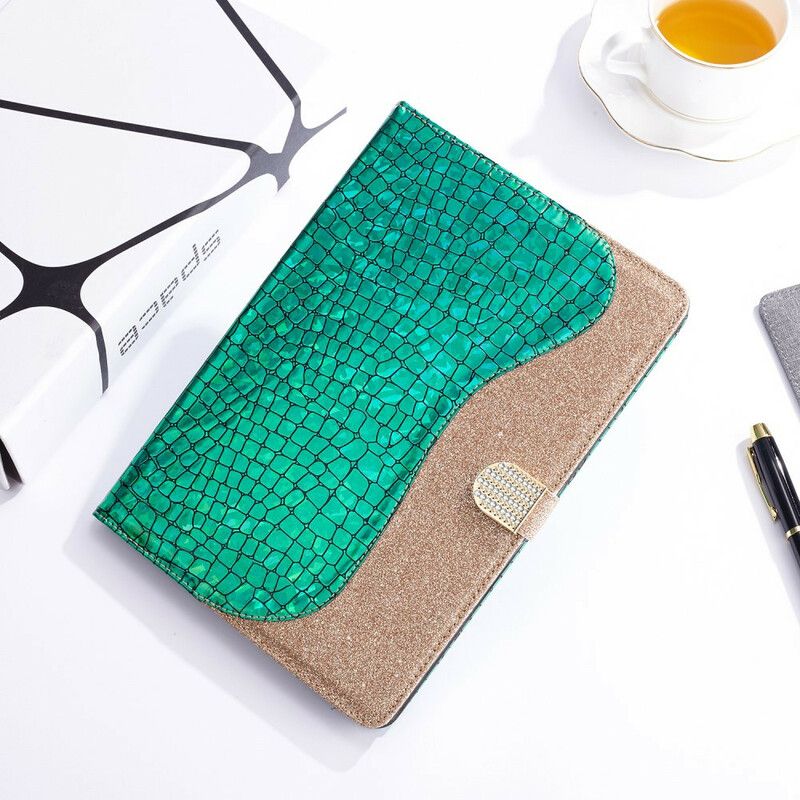 Flip Cover iPad 10.2" (2020) (2019) / Air 10.5" / Pro 10.5" Croc Glitter