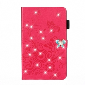 Flip Cover iPad 10.2" (2020) (2019) / Air 10.5" / Pro 10.5" Diamond Butterflies Lædereffekt