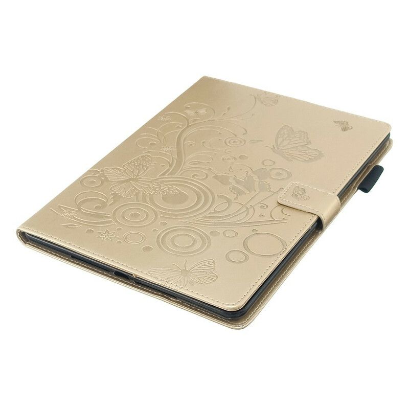 Flip Cover iPad 10.2" (2020) (2019) / Air 10.5" / Pro 10.5" Diamond Butterflies Lædereffekt