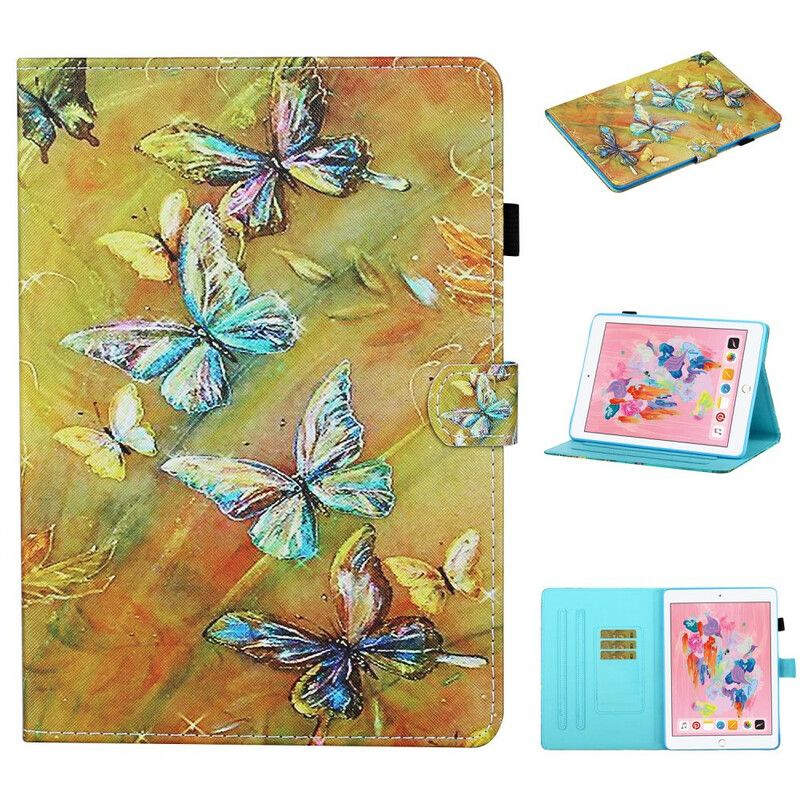 Flip Cover iPad 10.2" (2020) (2019) / Air 10.5" / Pro 10.5" Malede Sommerfugle