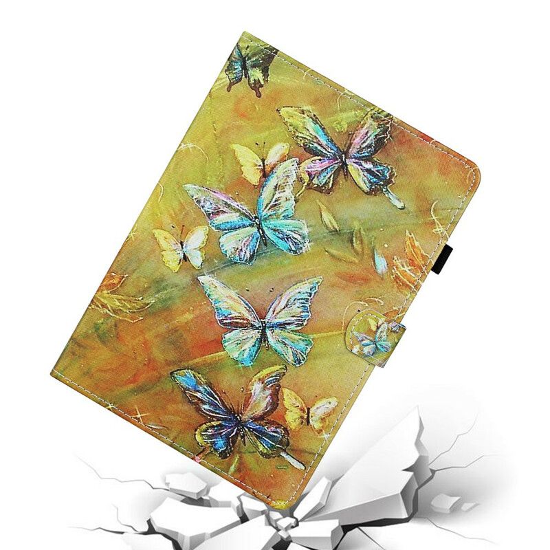 Flip Cover iPad 10.2" (2020) (2019) / Air 10.5" / Pro 10.5" Malede Sommerfugle