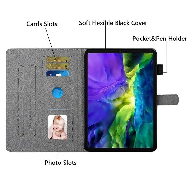 Flip Cover iPad 10.2" (2020) (2019) / Air 10.5" / Pro 10.5" Marmor