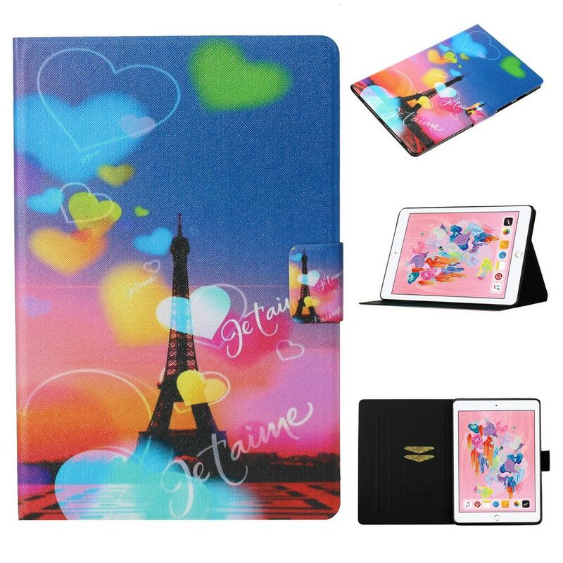 Flip Cover iPad 10.2" (2020) (2019) / Air 10.5" / Pro 10.5" Paris Jeg Elsker Dig