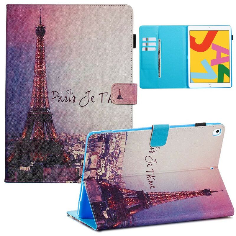 Flip Cover iPad 10.2" (2020) (2019) / Air 10.5" / Pro 10.5" Paris Jeg Elsker Dig