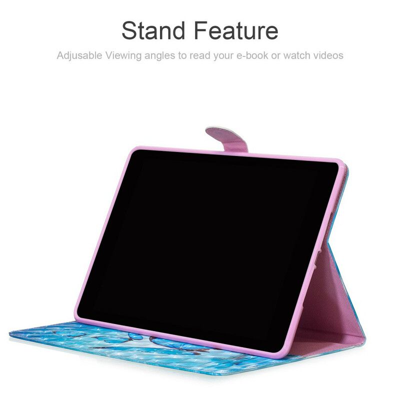 Flip Cover iPad 10.2" (2020) (2019) / Air 10.5" / Pro 10.5" Spot Lette Sommerfugle