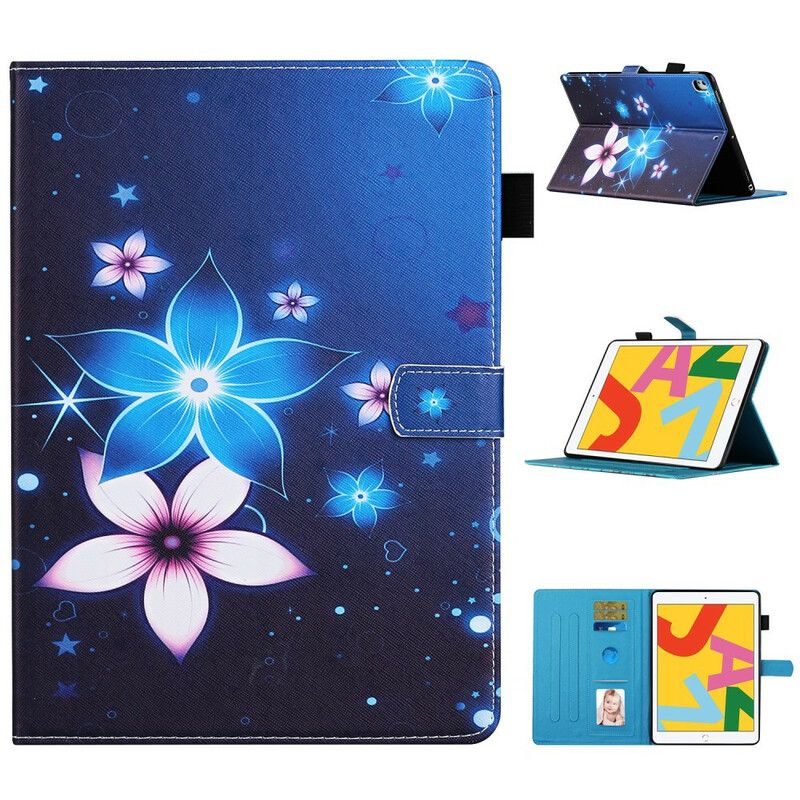 Læder Cover iPad 10.2" (2020) (2019) / Air 10.5" / Pro 10.5" Blomster