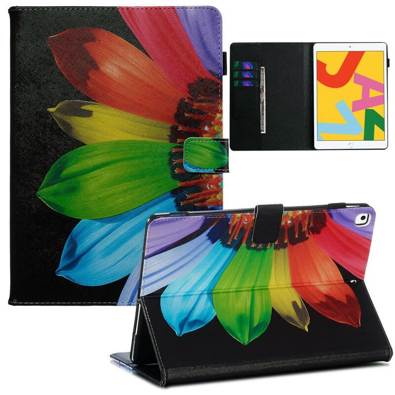 Læder Cover iPad 10.2" (2020) (2019) / Air 10.5" / Pro 10.5" Blomsterfarve