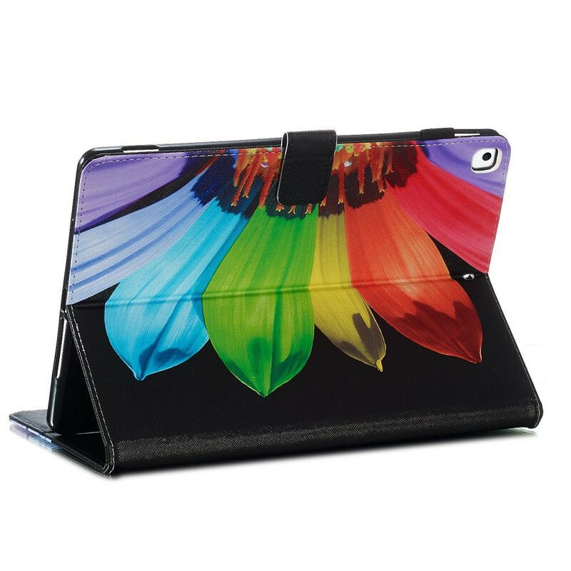 Læder Cover iPad 10.2" (2020) (2019) / Air 10.5" / Pro 10.5" Blomsterfarve