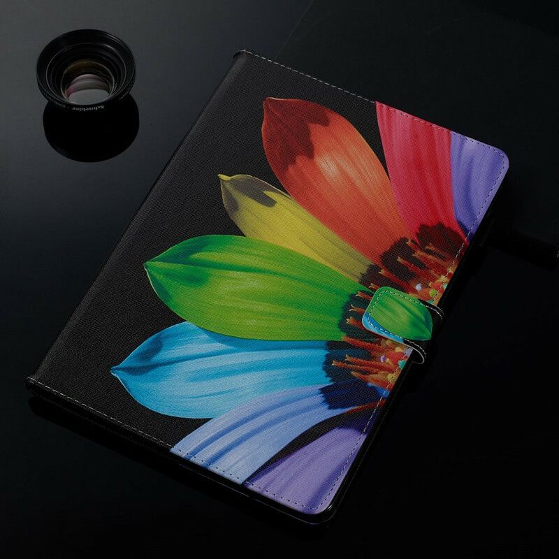 Læder Cover iPad 10.2" (2020) (2019) / Air 10.5" / Pro 10.5" Blomsterfarve