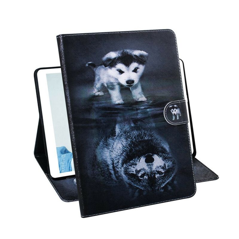 Læder Cover iPad 10.2" (2020) (2019) / Air 10.5" / Pro 10.5" Lille Hund