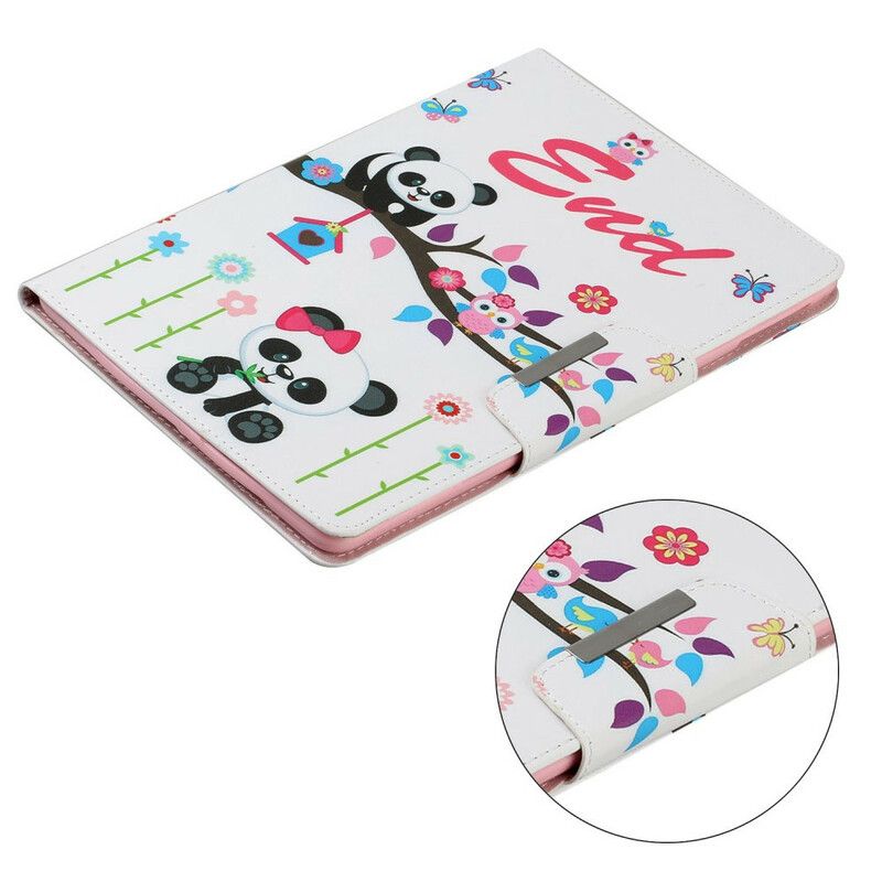 Læder Cover iPad 10.2" (2020) (2019) / Air 10.5" / Pro 10.5" Panda