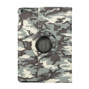 Læder Cover iPad 10.2" (2020) (2019) / Air 10.5" / Pro 10.5" Roterbar 360° Camouflage