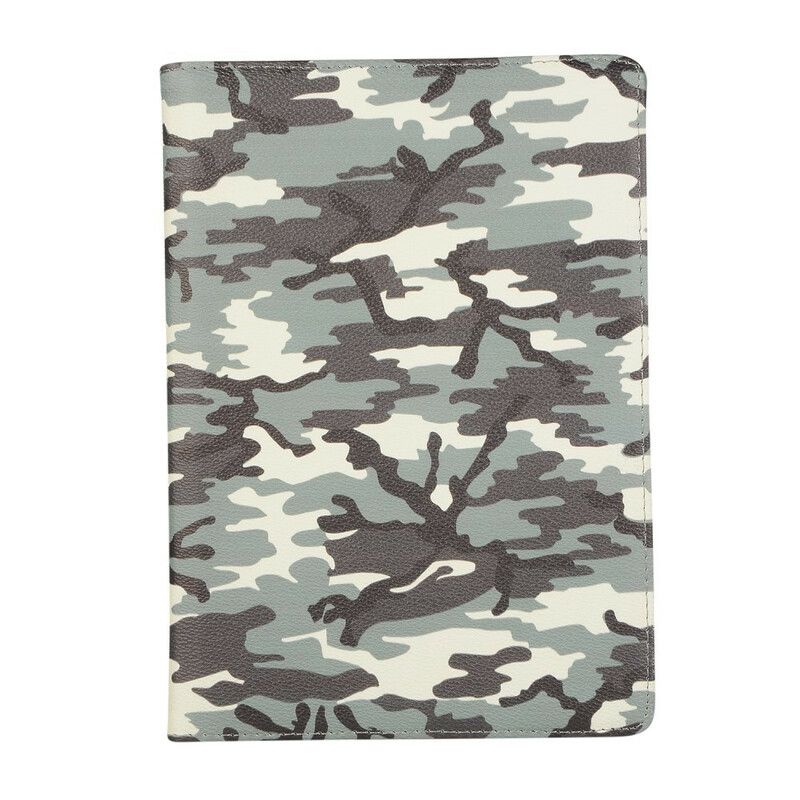 Læder Cover iPad 10.2" (2020) (2019) / Air 10.5" / Pro 10.5" Roterbar 360° Camouflage