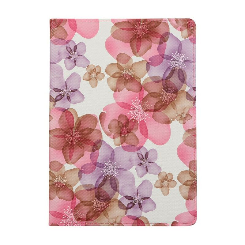 Læder Cover iPad 10.2" (2020) (2019) / Air 10.5" / Pro 10.5" Roterende 360° Blomster