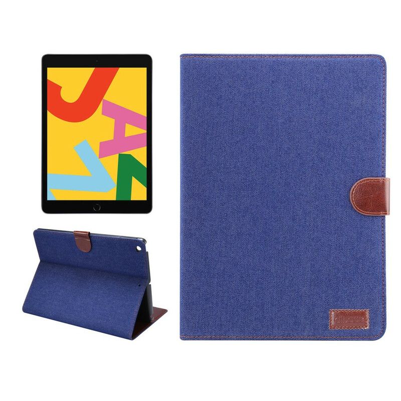 Læder Cover iPad 10.2" (2020) (2019) / Air 10.5" / Pro 10.5" Tofarvet Jeans