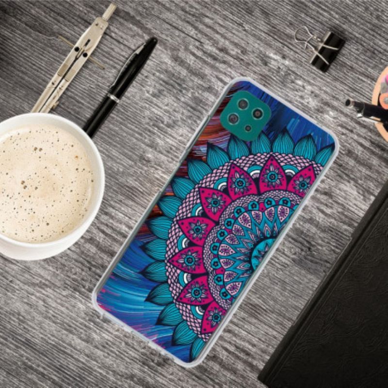 Cover Samsung Galaxy A22 5G Farverig Mandala