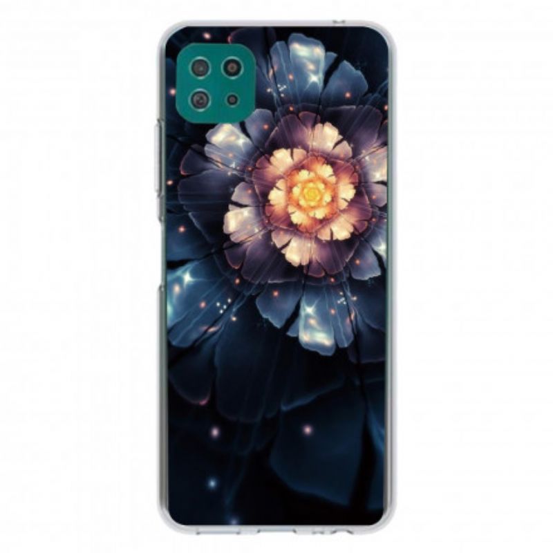 Cover Samsung Galaxy A22 5G Fleksible Blomster