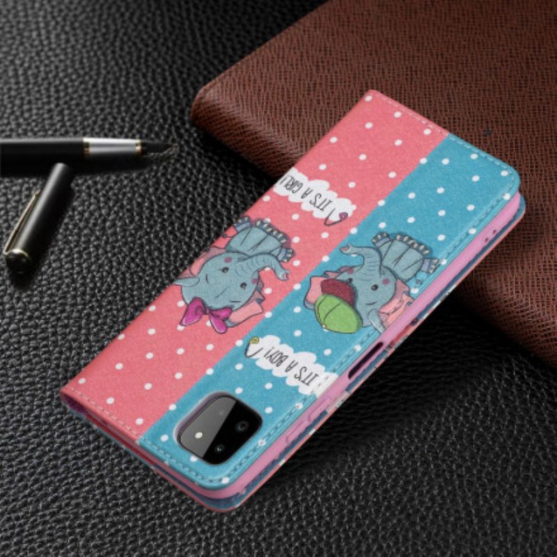 Cover Samsung Galaxy A22 5G Flip Cover Elefanter