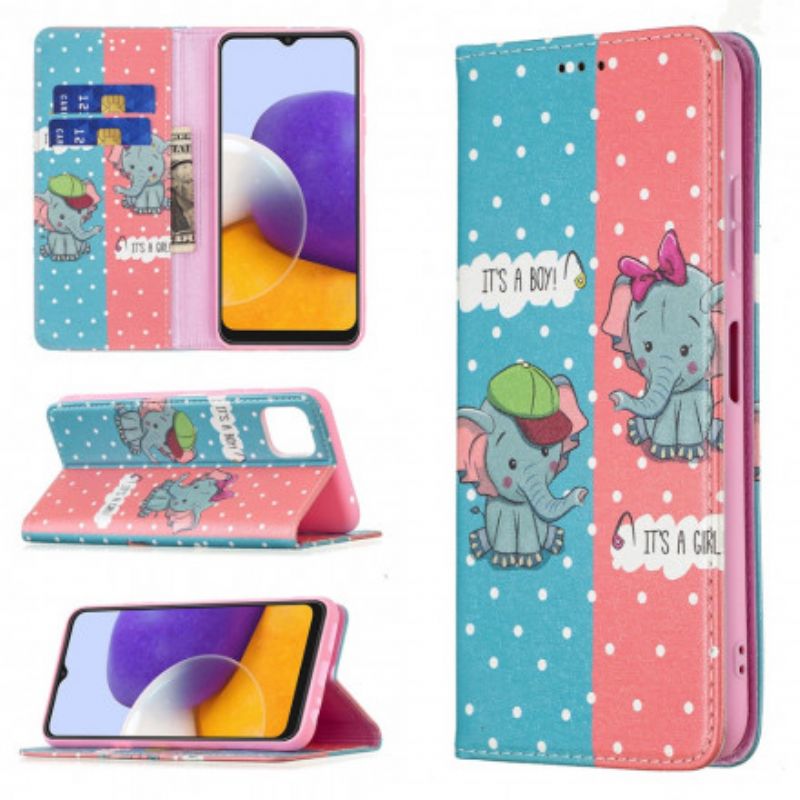 Cover Samsung Galaxy A22 5G Flip Cover Elefanter