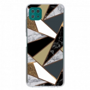 Cover Samsung Galaxy A22 5G Geometrisk Marmor