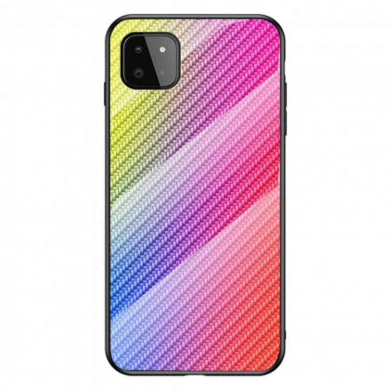 Cover Samsung Galaxy A22 5G Kulfiber Hærdet Glas