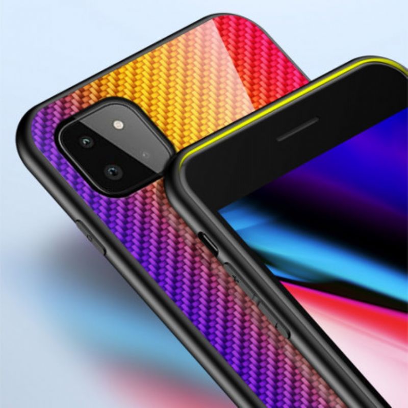 Cover Samsung Galaxy A22 5G Kulfiber Hærdet Glas