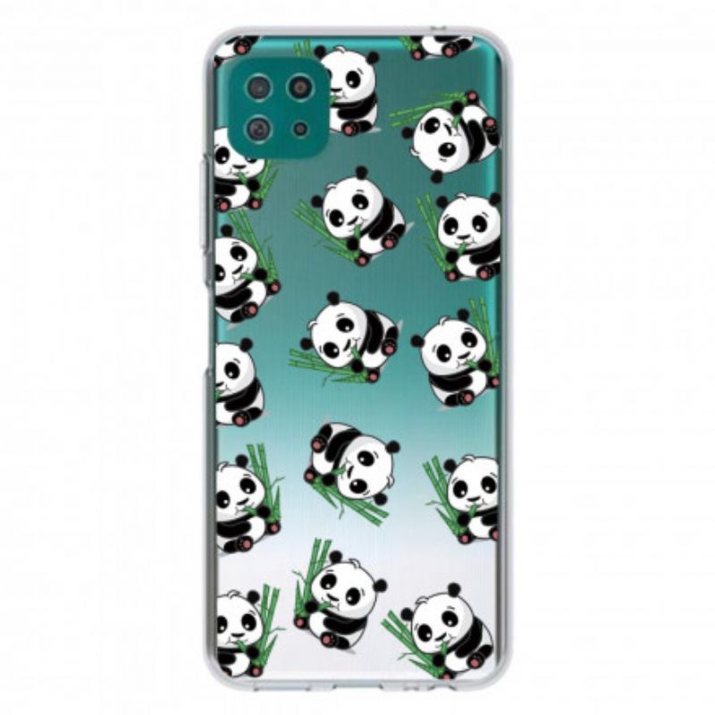 Cover Samsung Galaxy A22 5G Små Pandaer