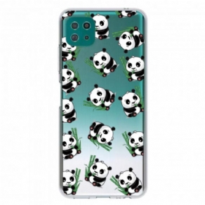 Cover Samsung Galaxy A22 5G Små Pandaer