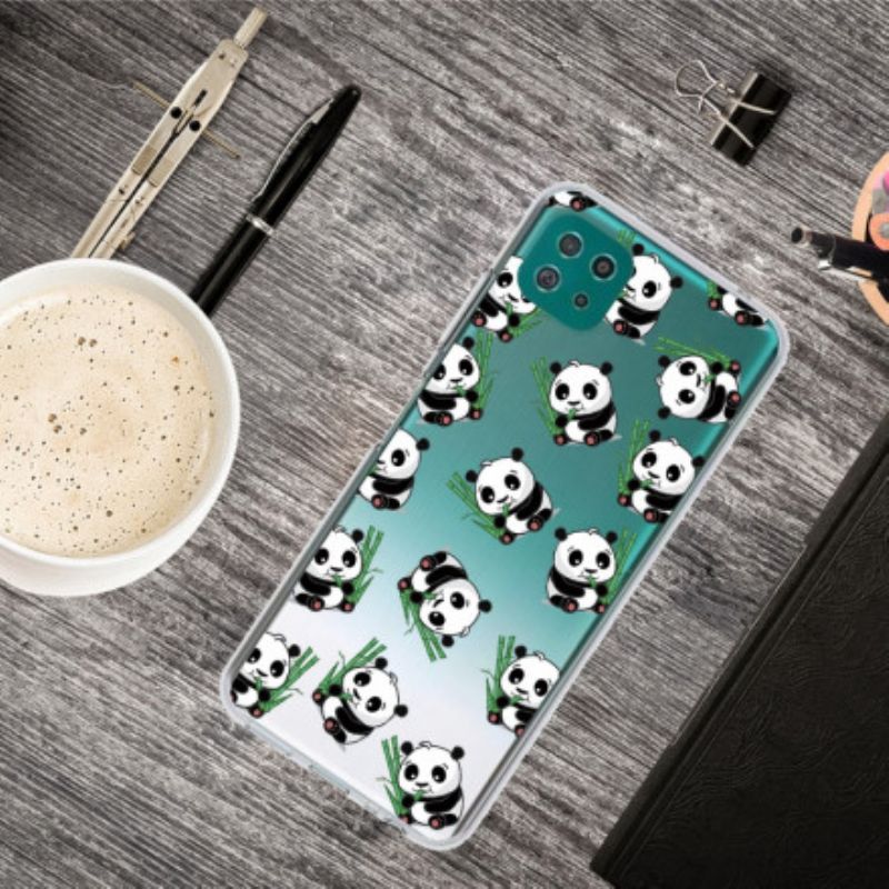 Cover Samsung Galaxy A22 5G Små Pandaer