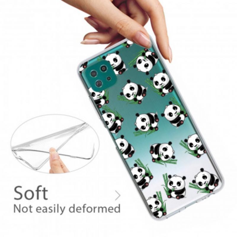 Cover Samsung Galaxy A22 5G Små Pandaer