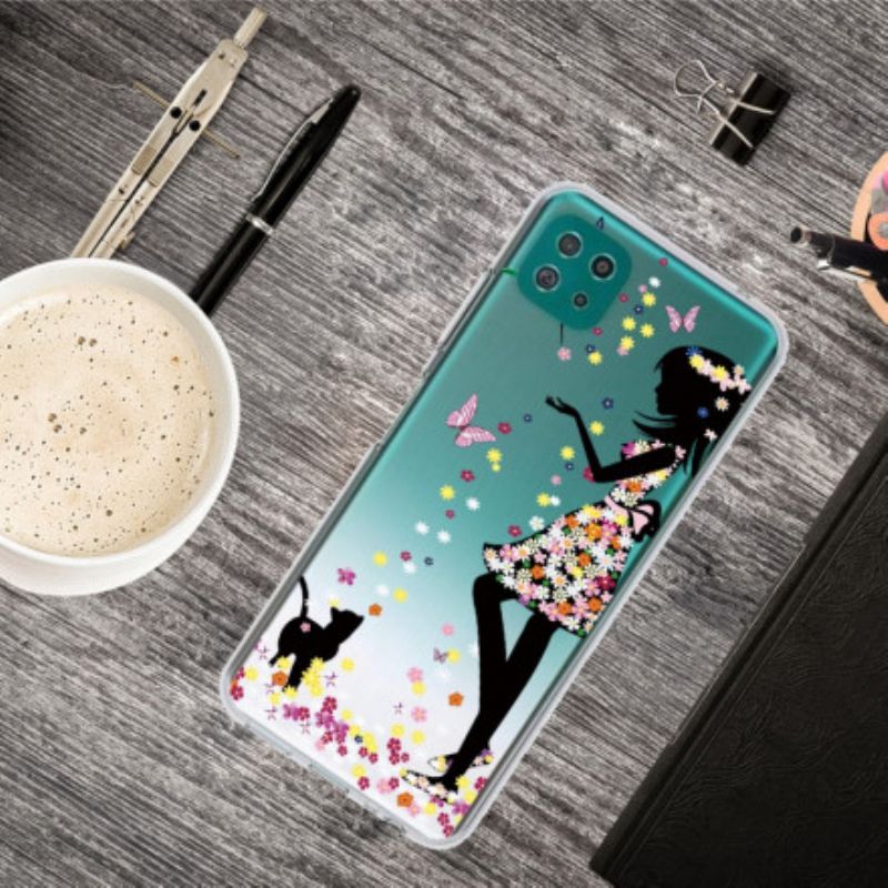 Cover Samsung Galaxy A22 5G Smukt Blomsterhoved