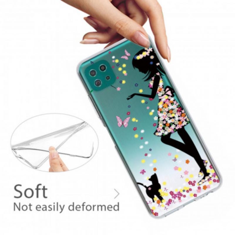 Cover Samsung Galaxy A22 5G Smukt Blomsterhoved