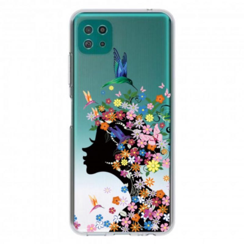 Cover Samsung Galaxy A22 5G Smukt Blomsterhoved