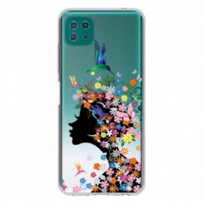 Cover Samsung Galaxy A22 5G Smukt Blomsterhoved