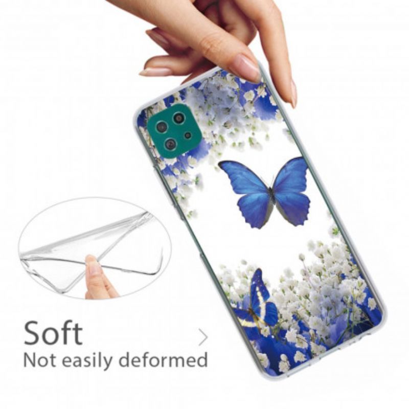 Cover Samsung Galaxy A22 5G Sommerfugle Design