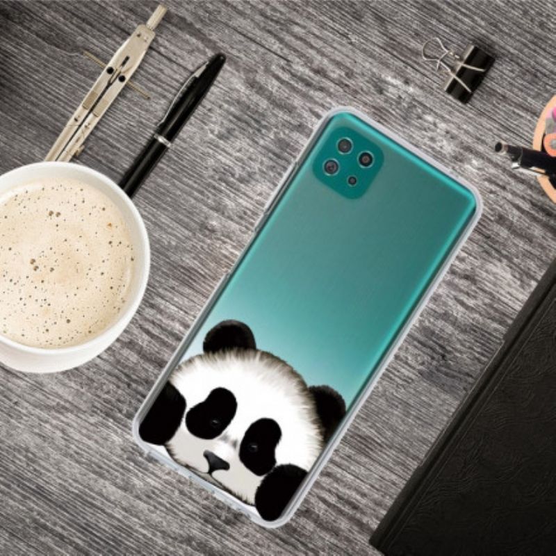 Cover Samsung Galaxy A22 5G Transparent Panda