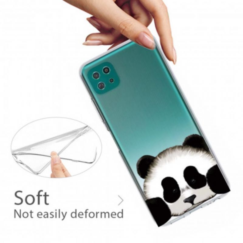 Cover Samsung Galaxy A22 5G Transparent Panda