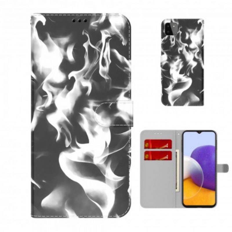 Flip Cover Samsung Galaxy A22 5G Abstrakt Mønster