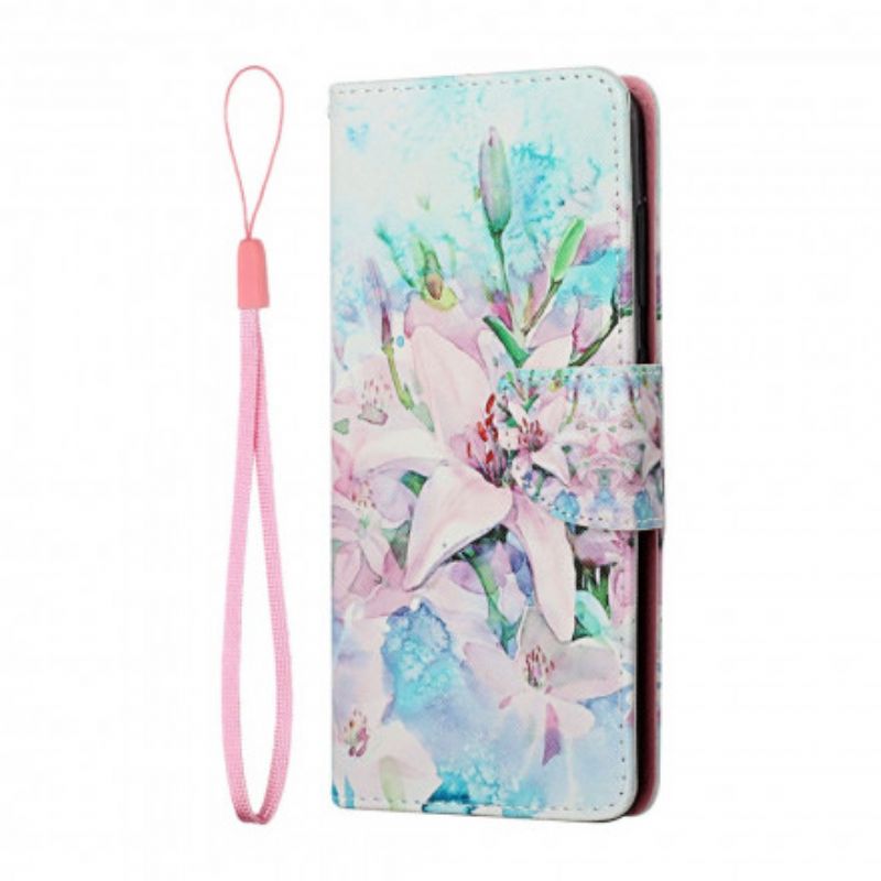 Flip Cover Samsung Galaxy A22 5G Blomsterserie