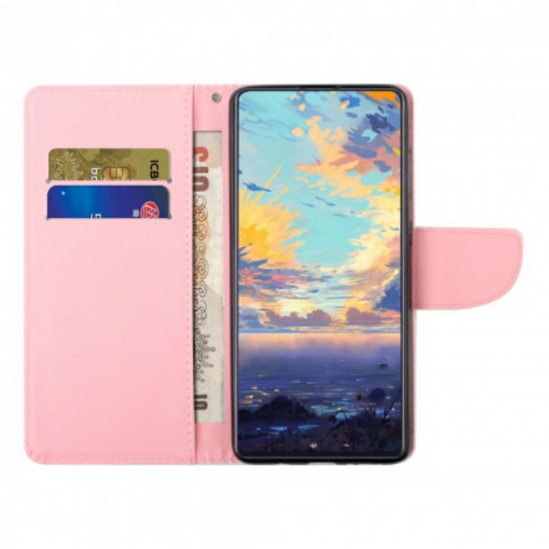 Flip Cover Samsung Galaxy A22 5G Blomsterserie