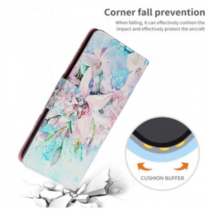 Flip Cover Samsung Galaxy A22 5G Blomsterserie