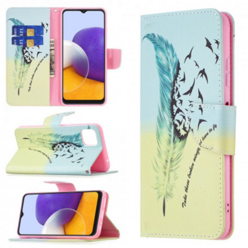 Flip Cover Samsung Galaxy A22 5G Lær At Flyve